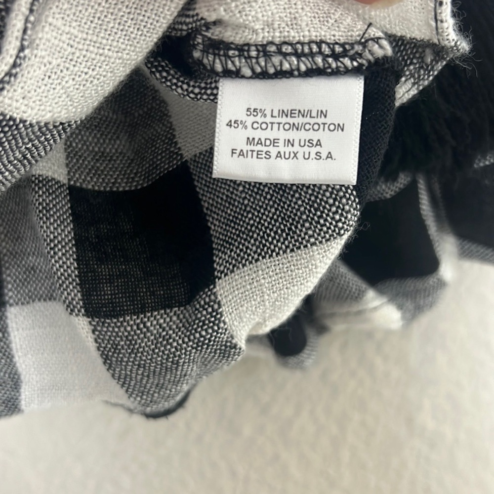 MISA Los Angeles Gingham Long Sleeve Top - Picture 5 of 7